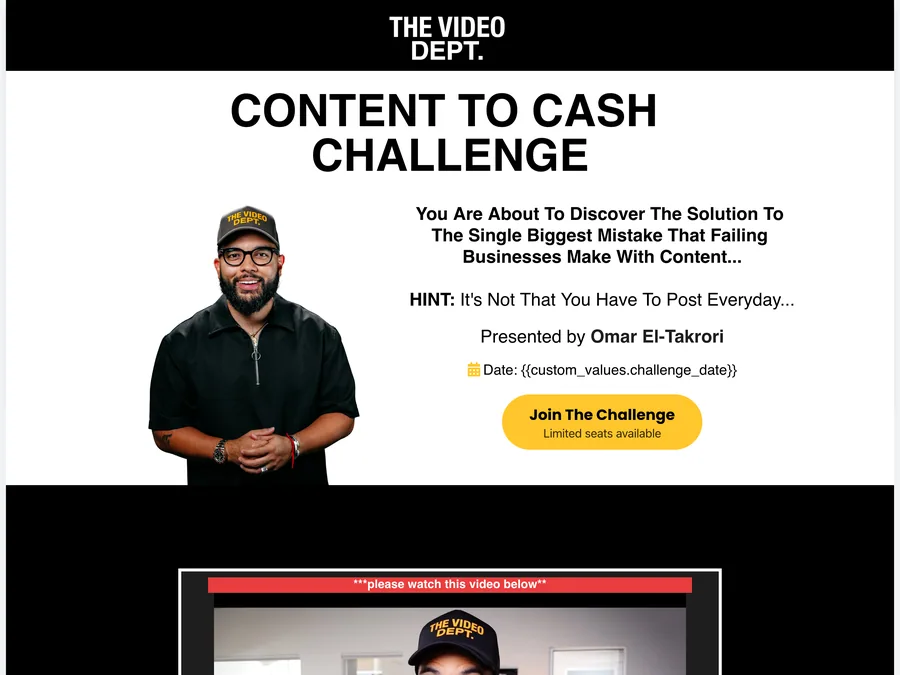 Content to Cash Challenge