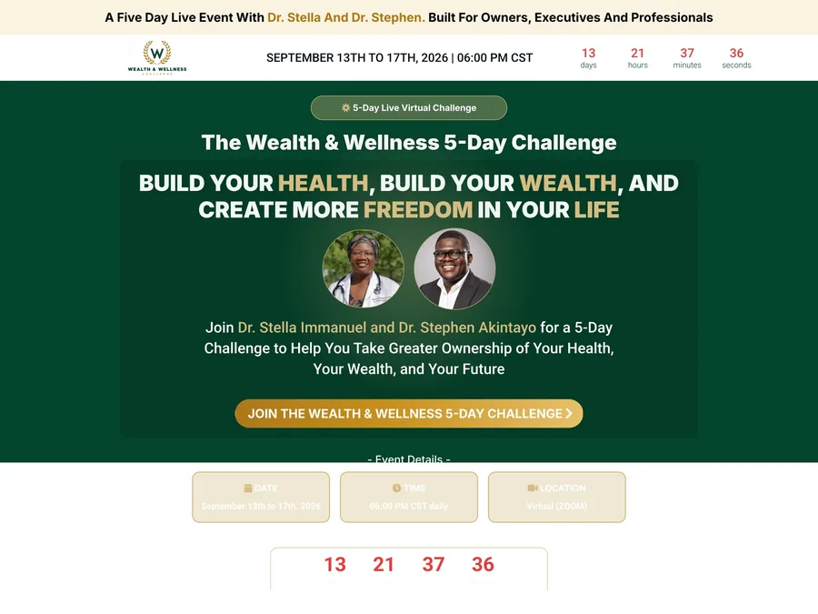 Wealth & Wellness 5 Day Challenge
